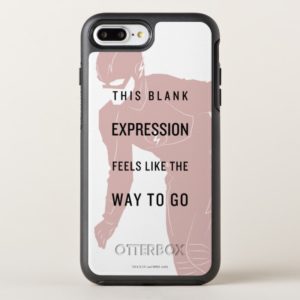 The Flash | "Blank Expression" Quote Silhouette OtterBox iPhone Case