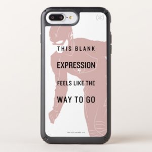 The Flash | "Blank Expression" Quote Silhouette Speck iPhone Case