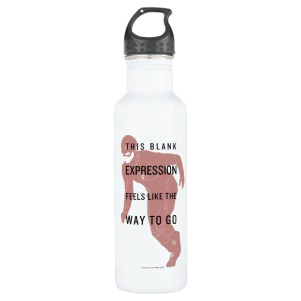 The Flash | "Blank Expression" Quote Silhouette Stainless Steel Water Bottle