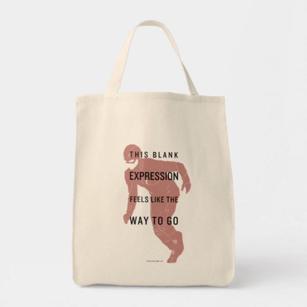 The Flash | "Blank Expression" Quote Silhouette Tote Bag