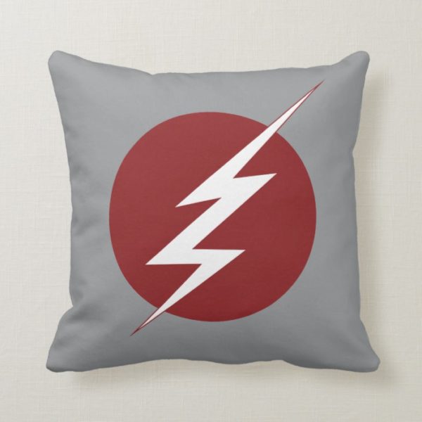 The Flash | Lightning Bolt Logo Throw Pillow