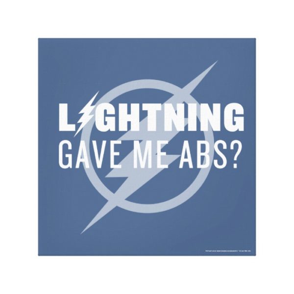 The Flash | "Lightning Gave Me Abs?" Canvas Print