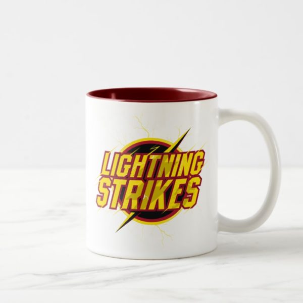The Flash | "Lightning Strikes" Graphic Two-Tone Coffee Mug