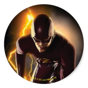 The Flash | Sprint Start Position Classic Round Sticker