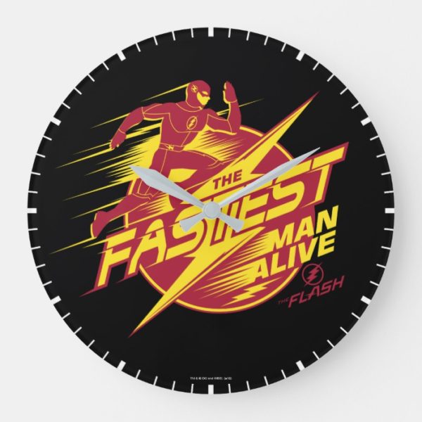 The Flash | The Fastest Man Alive Large Clock