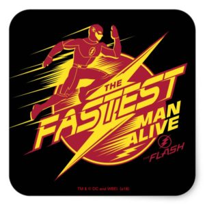 The Flash | The Fastest Man Alive Square Sticker