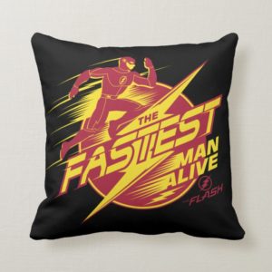The Flash | The Fastest Man Alive Throw Pillow
