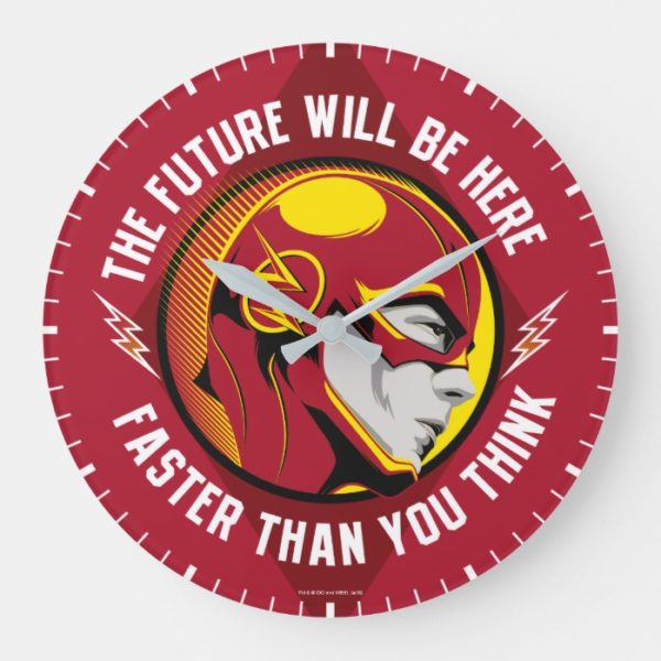 The Flash | "The Future Will Be Here" Large Clock