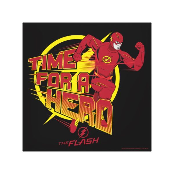 The Flash | "Time For A Hero" Graphic Canvas Print