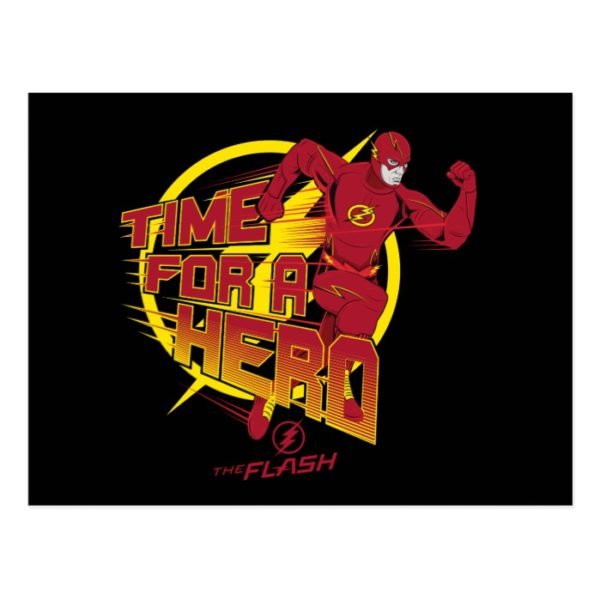 The Flash | "Time For A Hero" Graphic Postcard