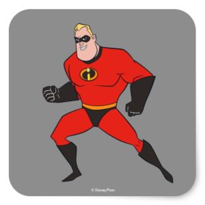 The Incredibles 2 | Mr. Incredible - Hero Work Square Sticker