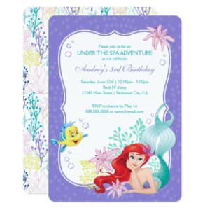 The Little Mermaid | Under the Sea Birthday Invitation
