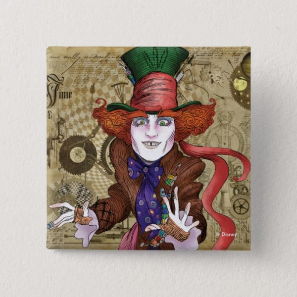 The Mad Hatter | Mad as a Hatter Button