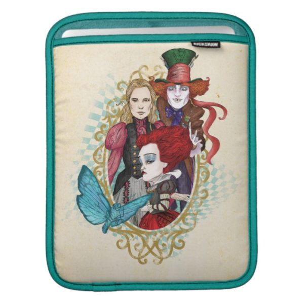 The Queen, Alice & Mad Hatter 3 iPad Sleeve