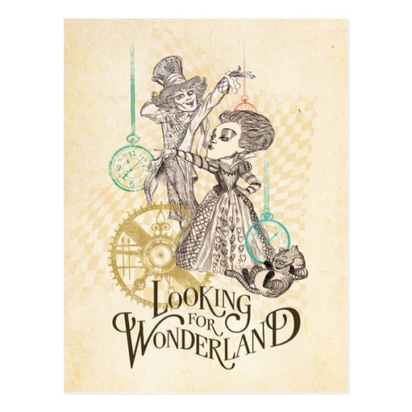 The Queen & Mad Hatter | Looking for Wonderland Postcard