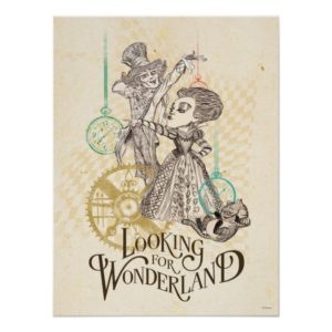 The Queen & Mad Hatter | Looking for Wonderland Poster