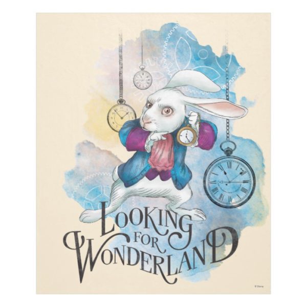 The White Rabbit | Looking for Wonderland Fleece Blanket