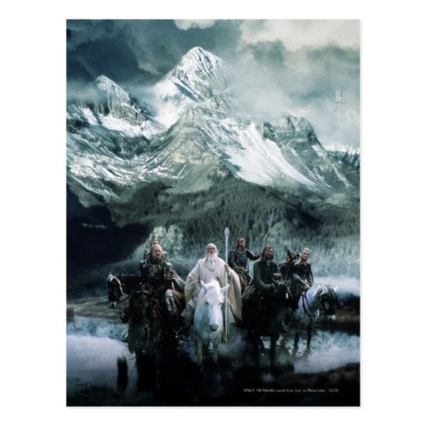 Theoden and the Fellowship Postcard
