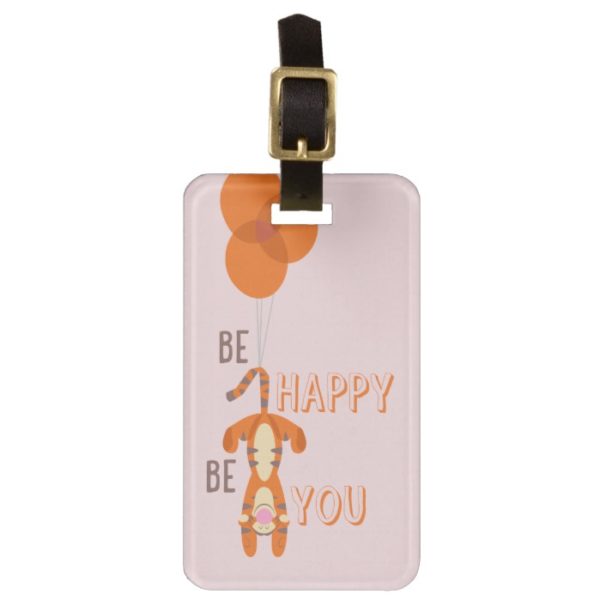 Tigger | Be Happy Be You Quote Luggage Tag