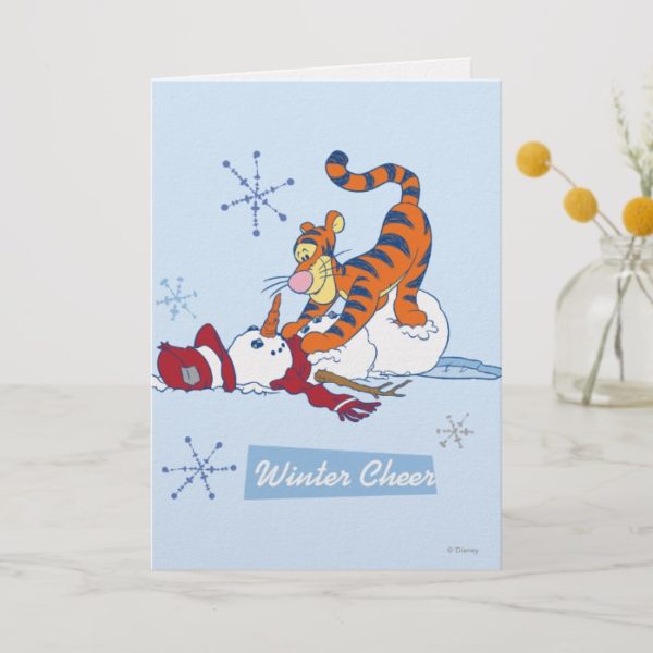 Tigger Winter Cheer Holiday Card