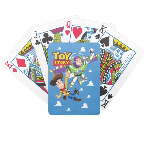 Toy Story 8Bit Woody and Buzz Lightyear Bicycle Playing Cards