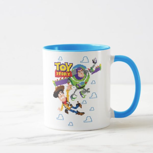Toy Story 8Bit Woody and Buzz Lightyear Mug