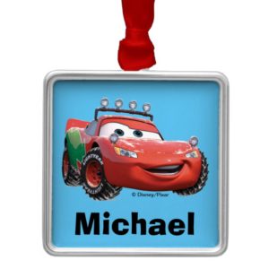 Toy Story | Lightning McQueen Looking Good Metal Ornament