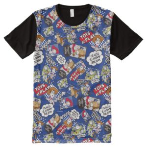 Toy Story | Toys at Play Comic Pattern All-Over-Print T-Shirt