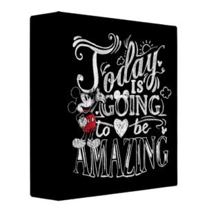 Trendy Mickey | Today Is Going To Be Amazing 3 Ring Binder
