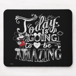 Trendy Mickey | Today Is Going To Be Amazing Mouse Pad