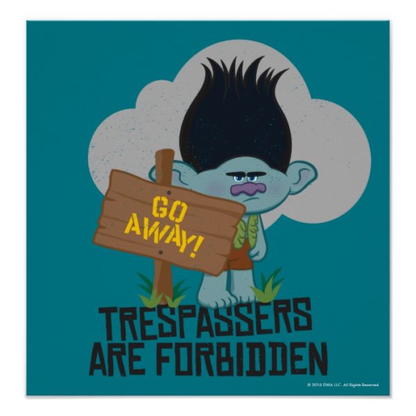 Trolls | Branch - Trespassers are Forbidden 2 Poster