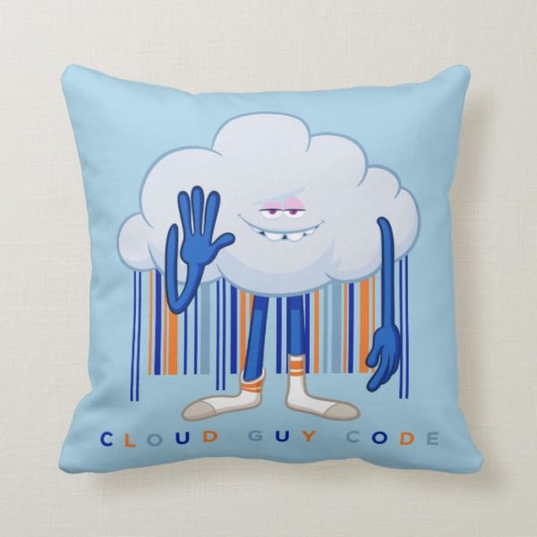 Trolls| Cloud Guy Code Throw Pillow