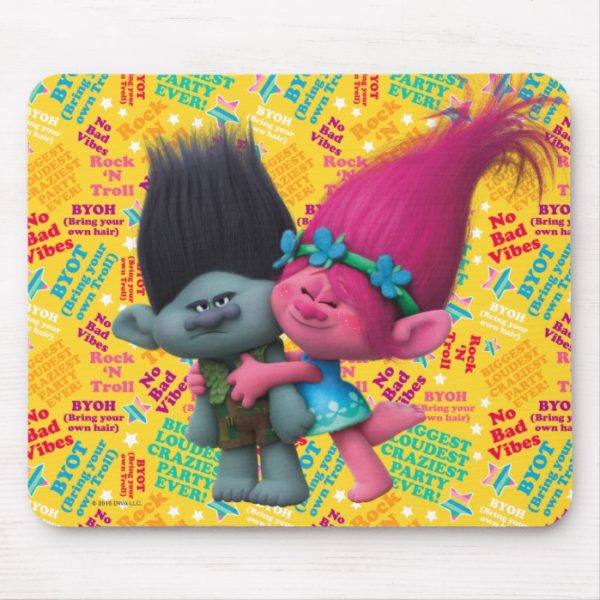 Trolls | Poppy & Branch - No Bad Vibes Mouse Pad