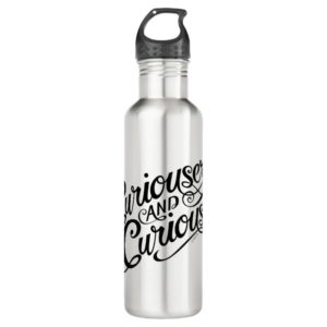 Typography | Curiouser and Curiouser Stainless Steel Water Bottle