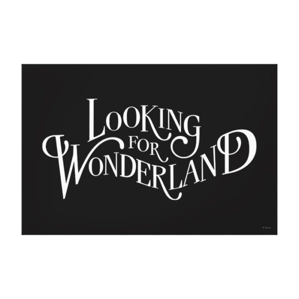 Typography | Looking for Wonderland 4 Canvas Print