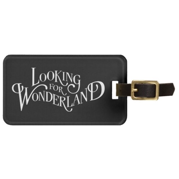 Typography | Looking for Wonderland 4 Luggage Tag