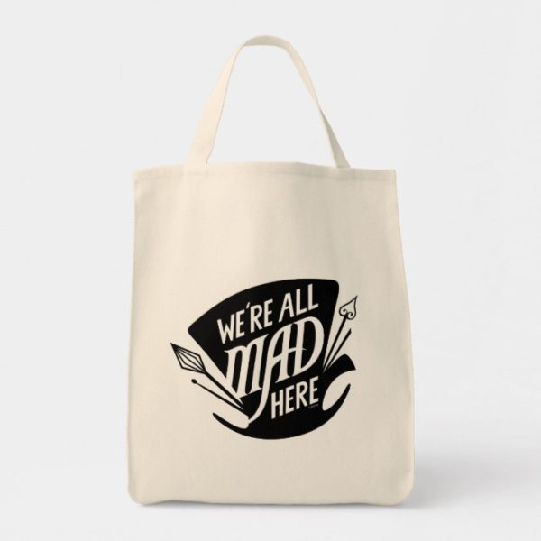 Typography | We're all Mad Tote Bag