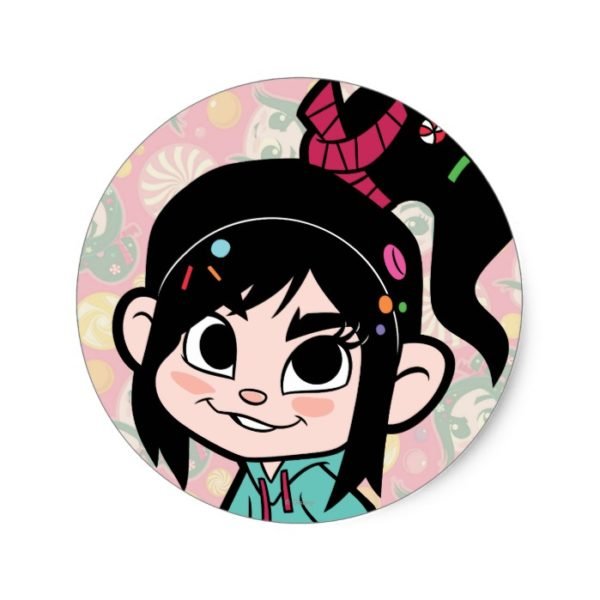 Vanellope Von Schweetz 2 Classic Round Sticker