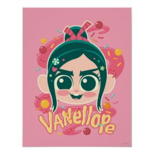 Vanellope Von Schweetz Face Poster