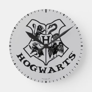 Vintage HOGWARTS™ School Crest Round Clock