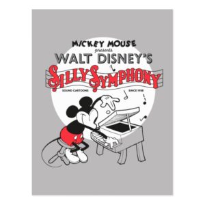 Vintage Mickey Silly Symphony Postcard