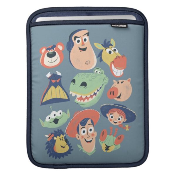 Vintage Painted Toy Story Characters iPad Sleeve