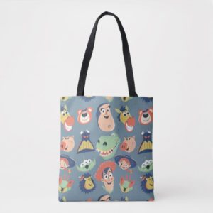Vintage Painted Toy Story Characters Tote Bag
