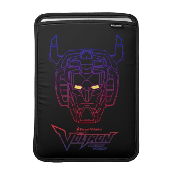 Voltron | Blue-Red Gradient Head Outline MacBook Air Sleeve