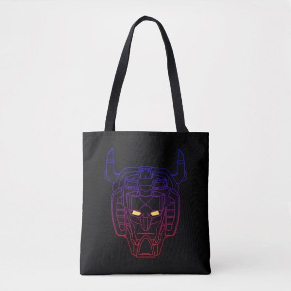 Voltron | Blue-Red Gradient Head Outline Tote Bag
