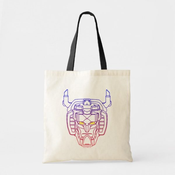 Voltron | Blue-Red Gradient Head Outline Tote Bag