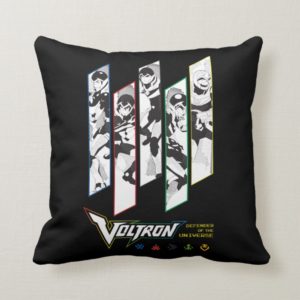 Voltron | Classic Pilots Halftone Panels Throw Pillow