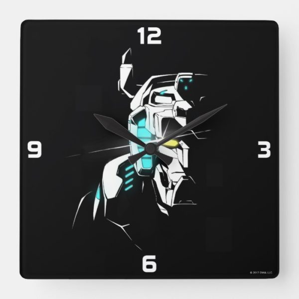 Voltron | Gleaming Eye Silhouette Square Wall Clock