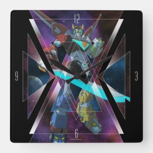Voltron | Intergalactic Voltron Graphic Square Wall Clock