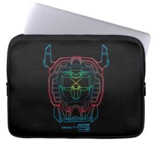 Voltron | Pilot Colors Gradient Head Outline Laptop Sleeve